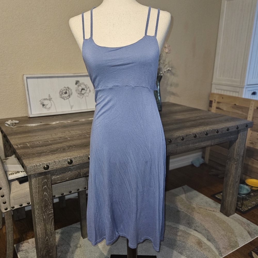 Beachy Criss-Cross Flowy Dress